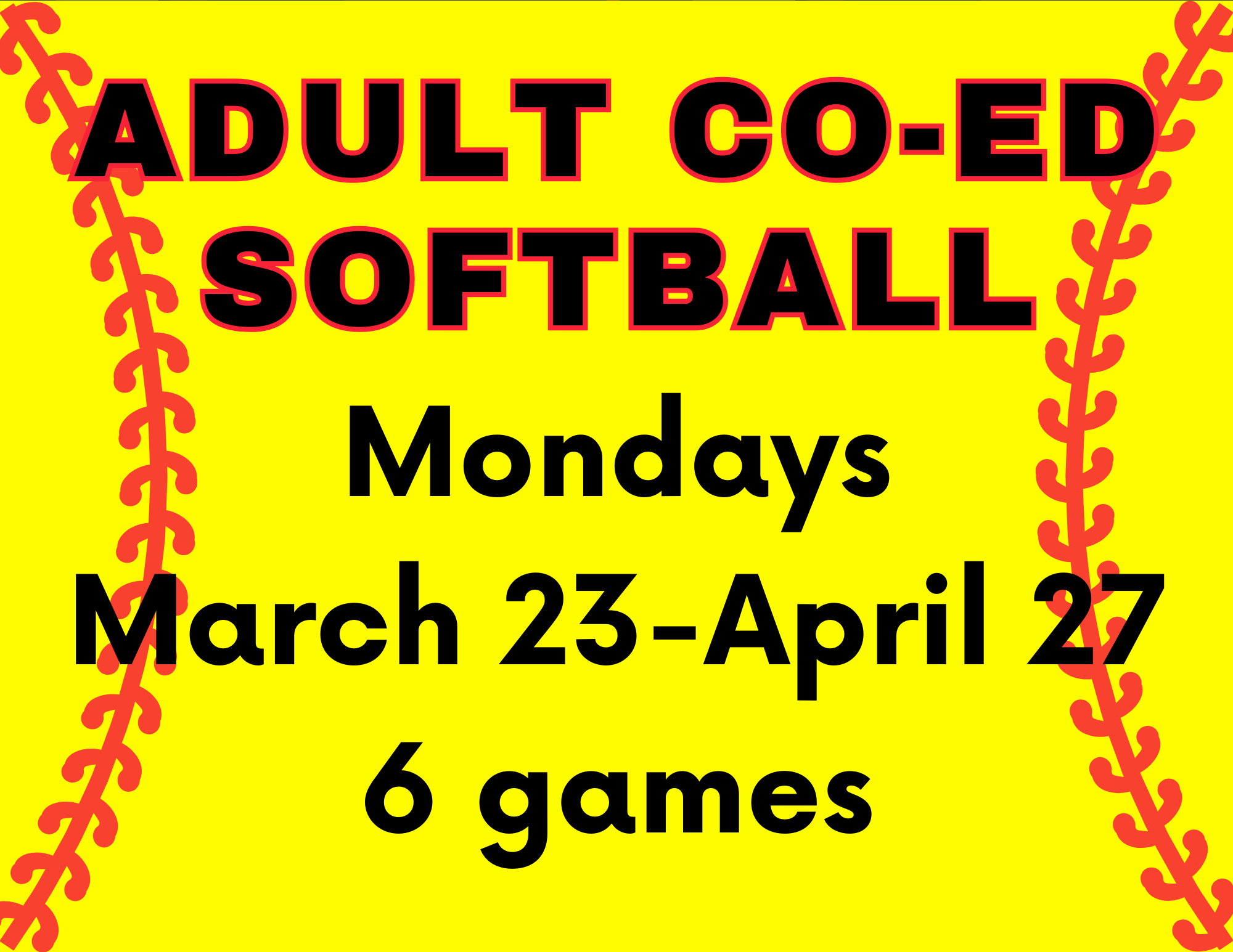 2026 Adult Co-Ed Softball