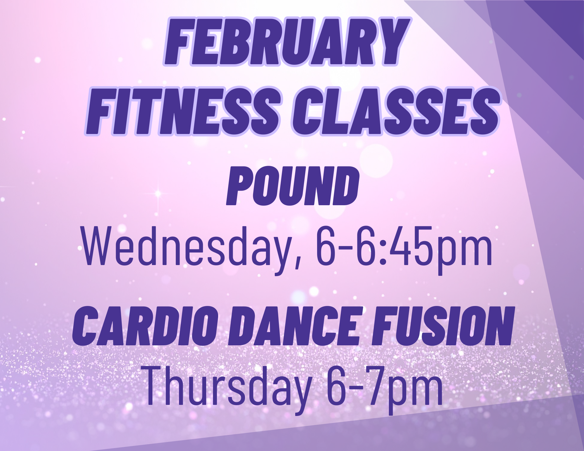 Feb. Fitness Classes